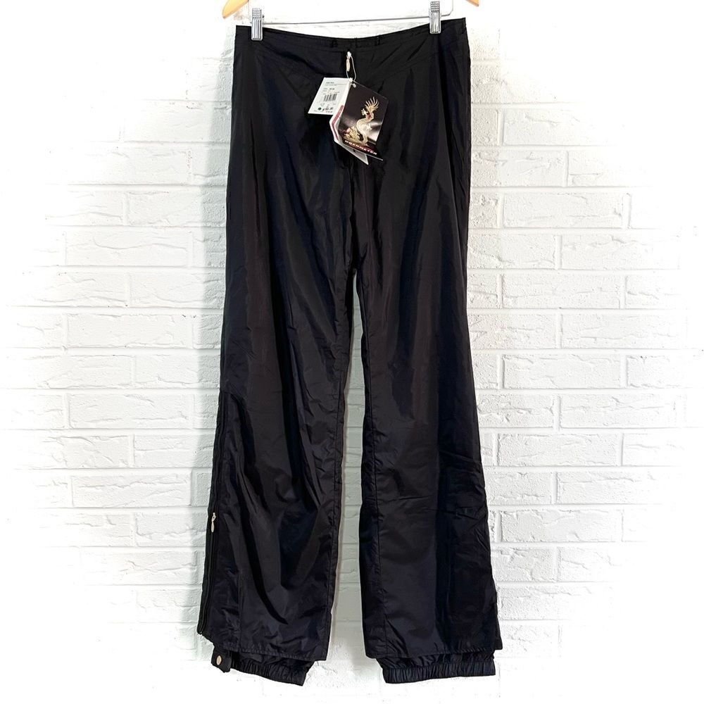 NWT VINTAGE Obermyer Deadstock Women’s Jade Black Ski Pants Size 8